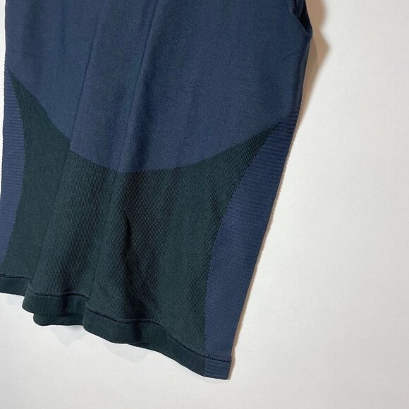 Nike Womens Zone Sculted Athletic Tank Top Navy Blue L Dri-FIT Workout Gym - Picture 3 of 9